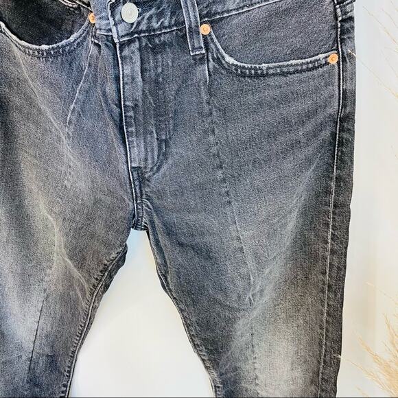 MENS LEVIS ALTERED 511 32 x 32 Slim Straight Dark Grey Washed Black Denim Jeans - Picture 4 of 12